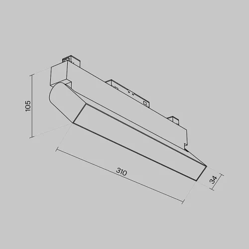 Трековый светодиодный светильник для магнитного шинопровода Maytoni Track lamps TR013-2-20W3K-B  фото 9